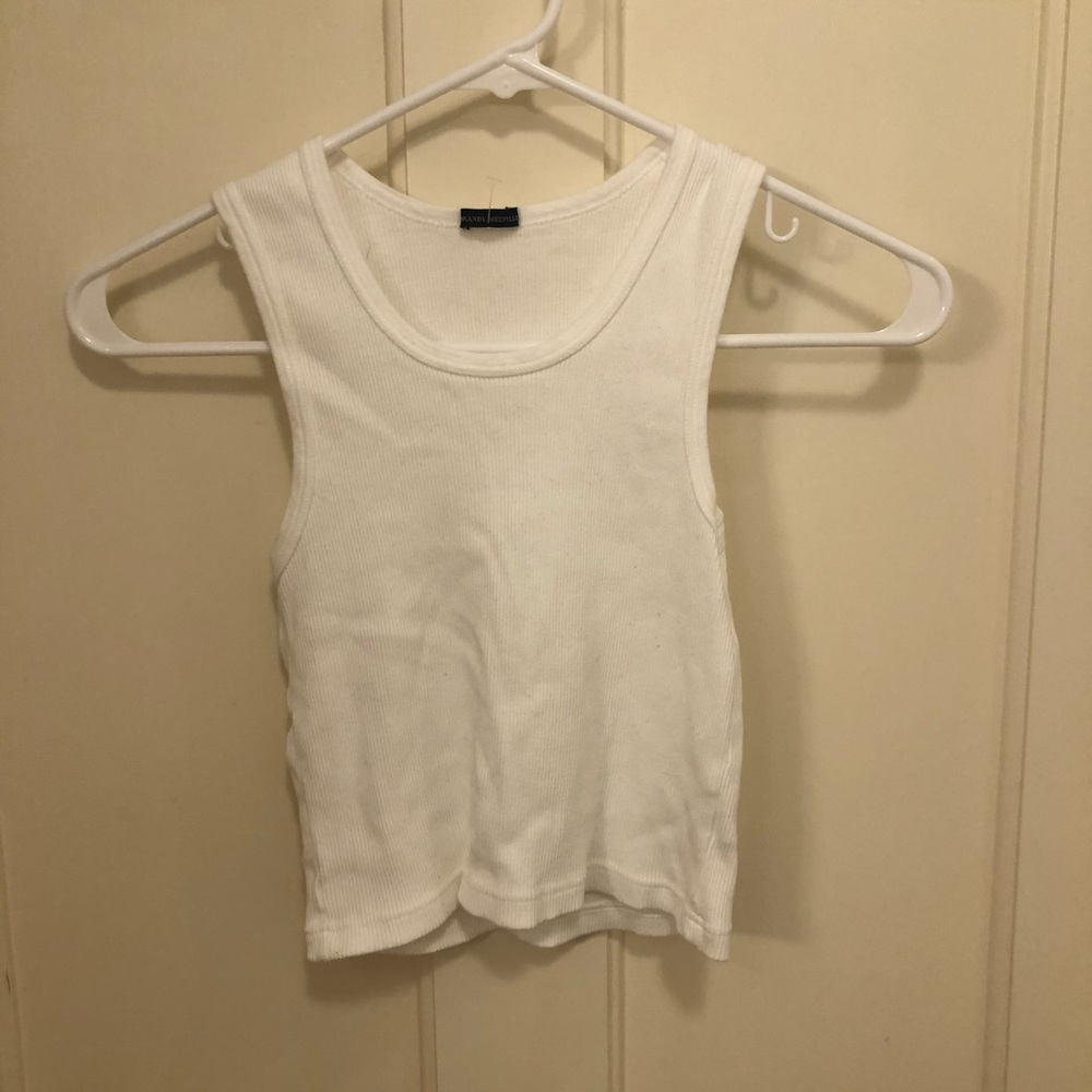 brandy melville white tank top